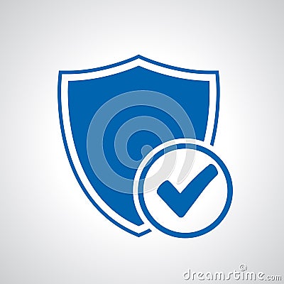 Security approval check icon. Digital protection and security data concept â€“ vector Stock Photo